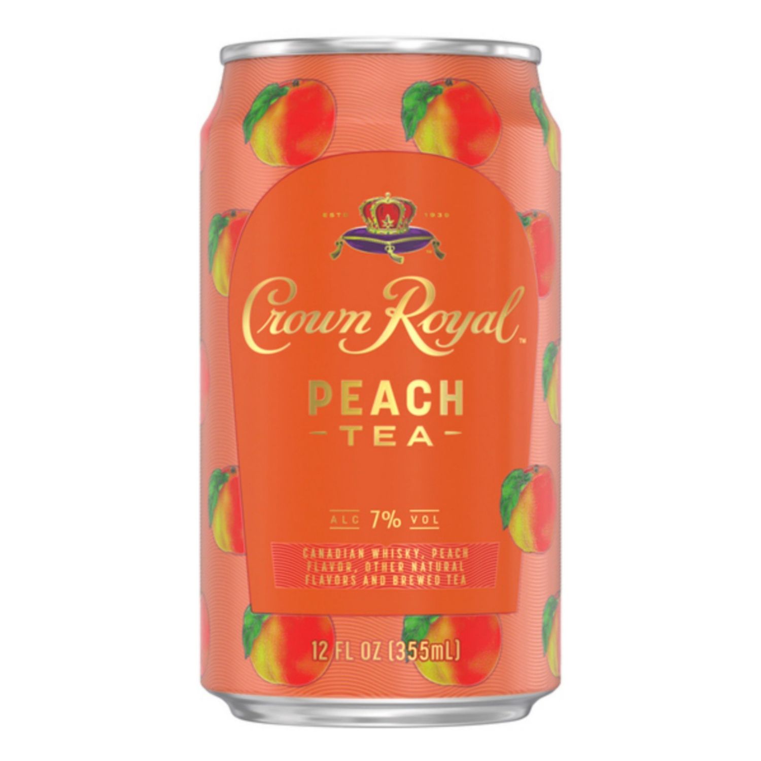 CROWN ROYAL - PEACH TEA -  RTD - 14 PR - 12OZ - SINGLE - CAN