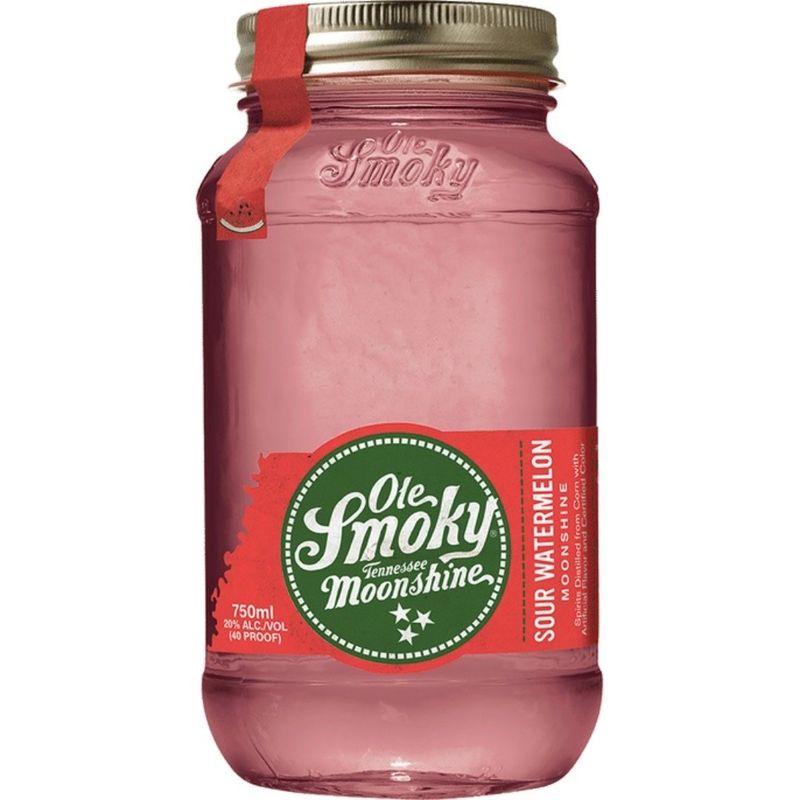 OLE SMOKY -  SOUR WATERMELON -  MOONSHINE -  40 PR -  750 ML