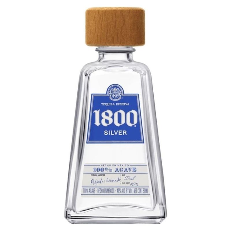 1800 - SILVER - TEQUILA  - 80 PR - 50 ML