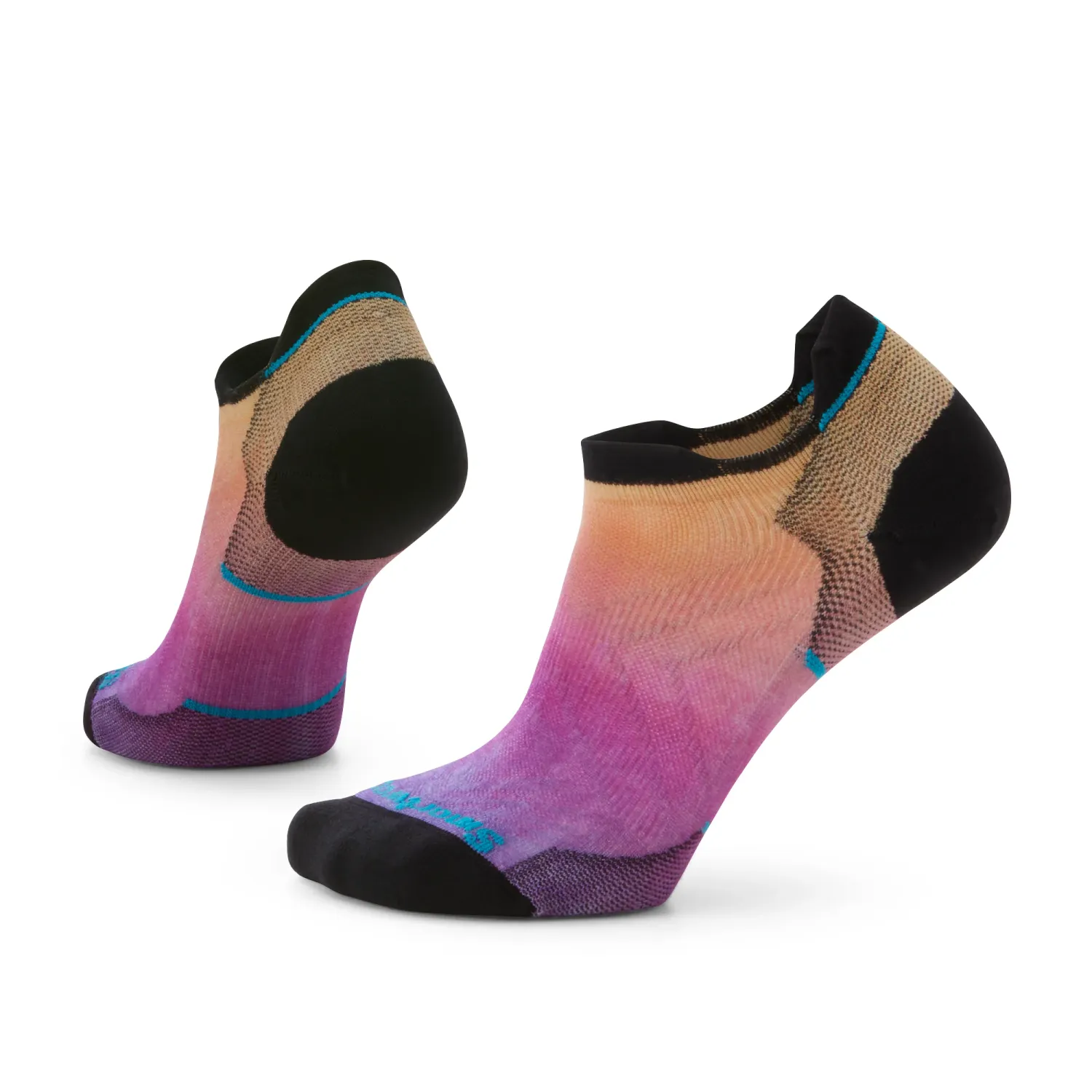 Smartwool Run Zero Cushion Ombre Print Low Ankle Socks - Femme