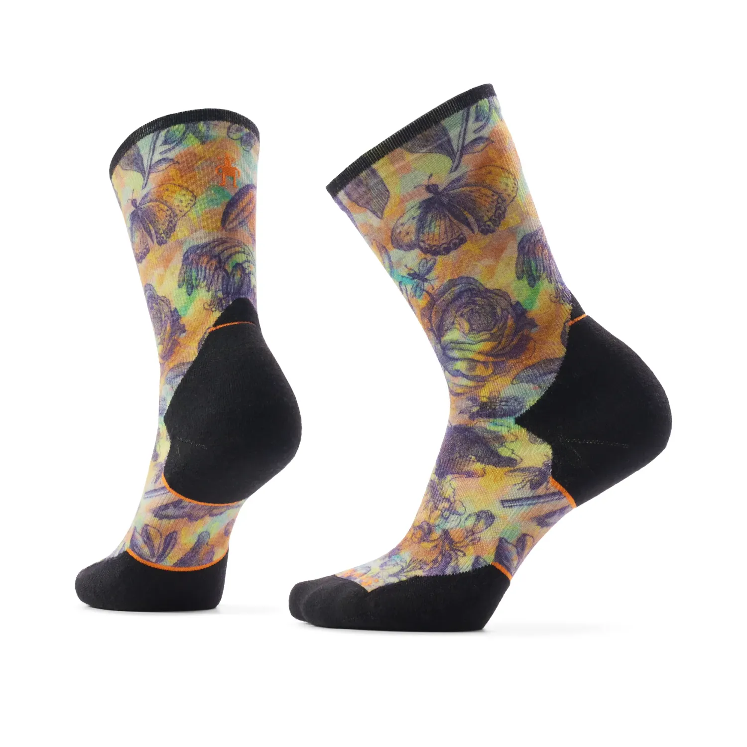 Smartwool Trail Run Targeted Cushion Floral Party Print Crew Socks - Femme