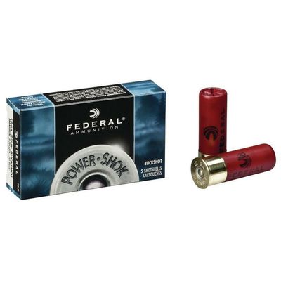FED POWER SHOK BUCKSHOT 12GA