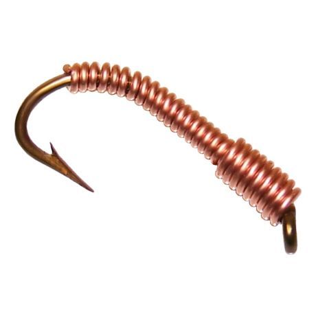 JIM'S JIGS WIRE WORM, Color: ORANGE, Size: sz 6