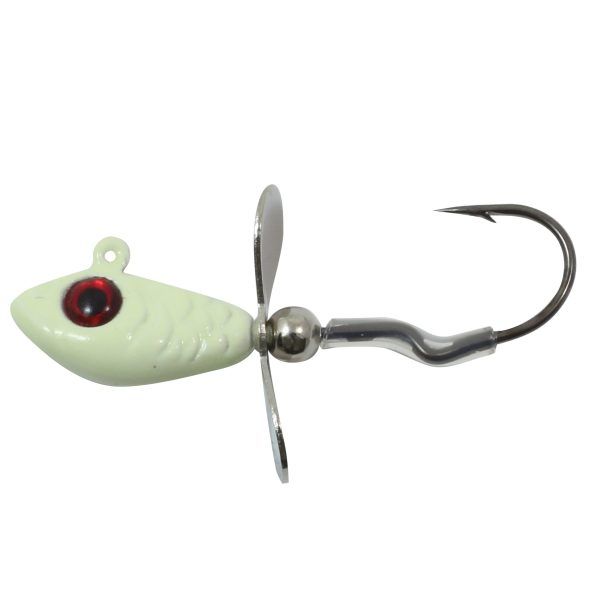 NL WHISTLER JIG, Color: GLOW, Size: 1/4oz