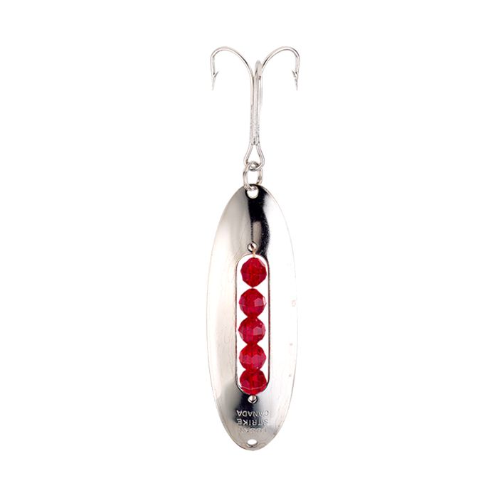 LS BEADED BACK WOBBLER SPOON, Color: NICKEL, Size: 3.5&quot;