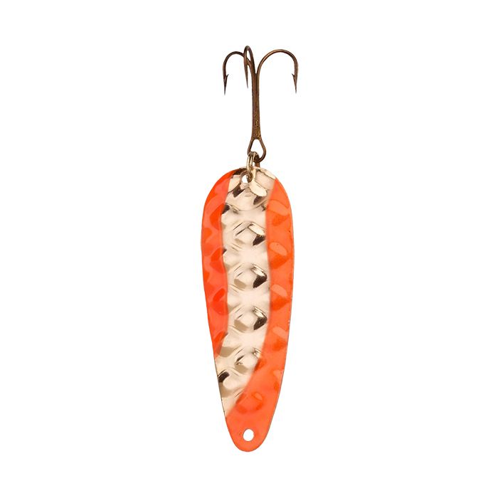 LS PREMIUM DEVIL BAIT SPOON, Color: HAM FL. ORANGE / GOLD, Size: #445 4.5&quot;