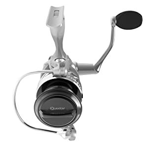 QUA THROTTLE II R.E.D SPIN REEL, Color: GREY/CHROME, Size: # 40