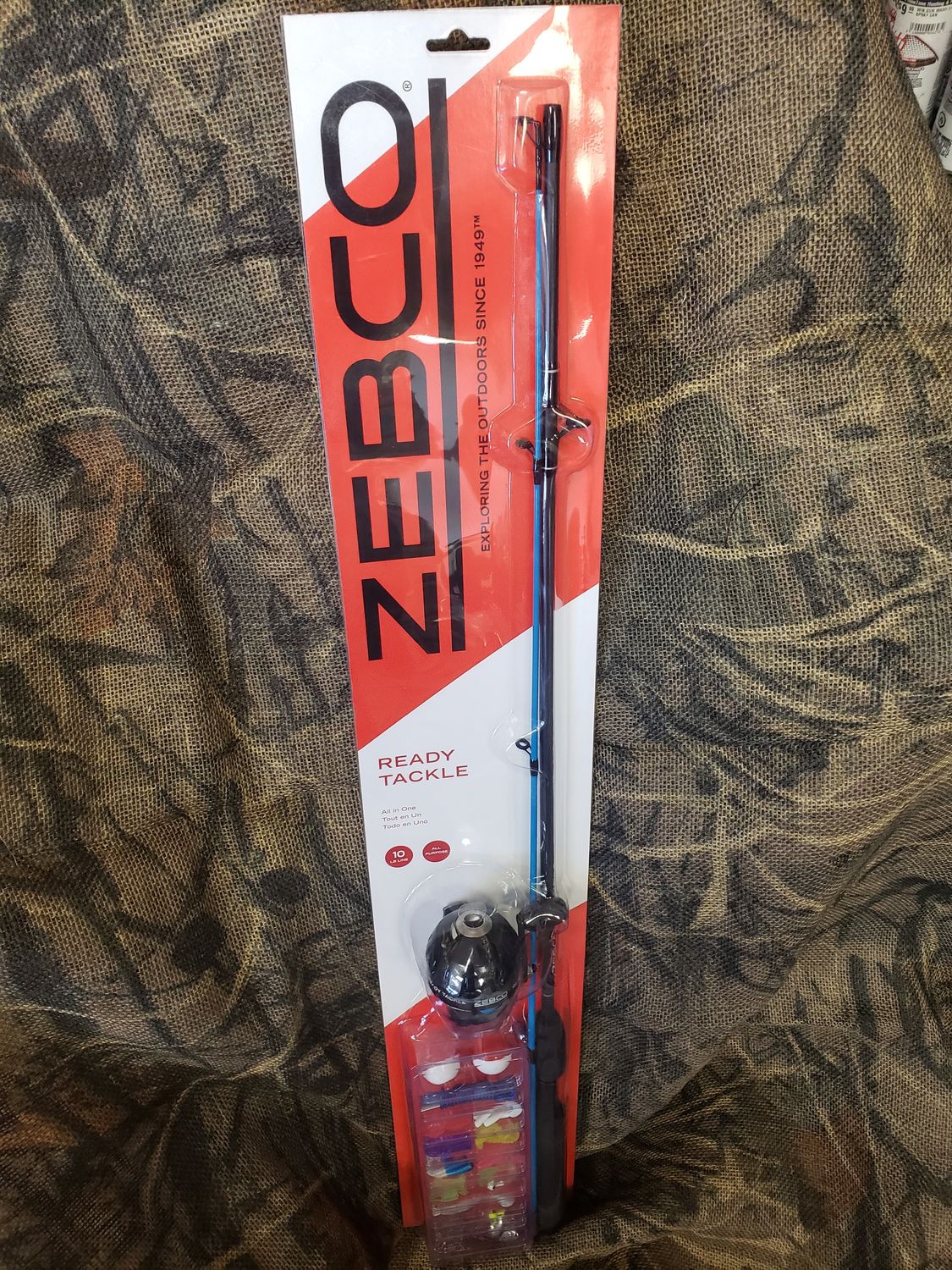 ZEB READY TACKLE ROD COMBO KIT, LENGTH: 5'6", WEIGHT: MED / LIGHT, SECTION: SPIN CAST 2PC
