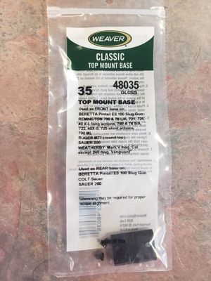 WEA CLASSIC TOP MOUNT BASE