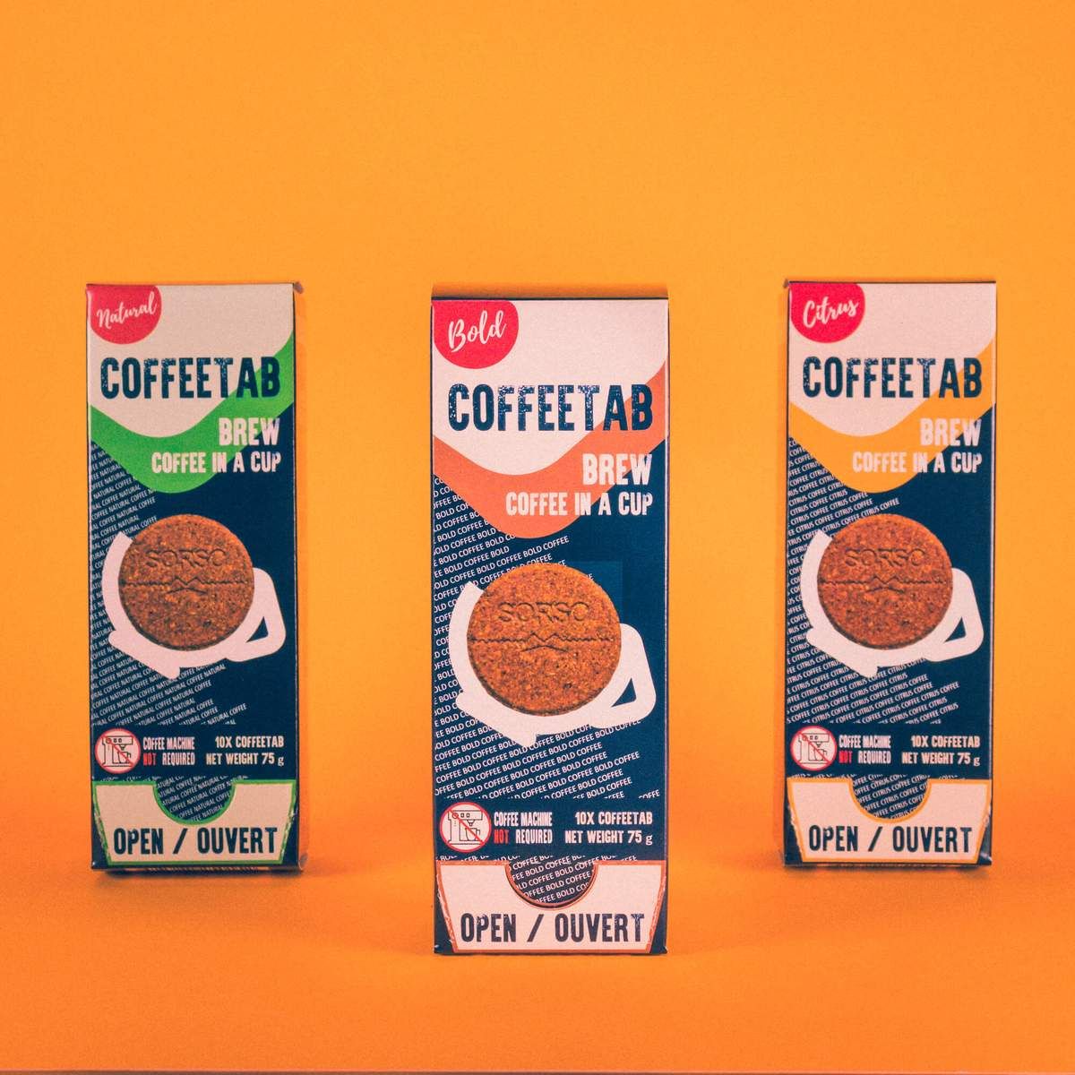INVITO COFFEE TABS, FLAVOR: BOLD