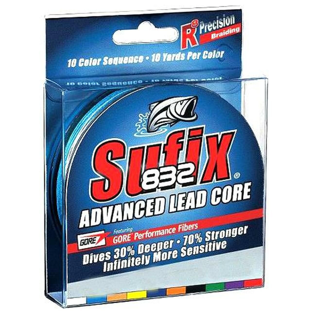 SUFIX 832 ADVANCED LEAD CORE , SIZE: 100Y, WEIGHT: 18LB