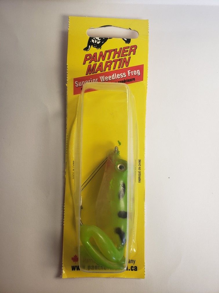 PM SUPERIOR WEEDLESS FROG, Color: CHARTREUSE / PEARL