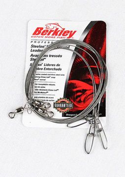 WHIZKER WIRE LEADERS 3PK, Color: SILVER, Size: 6&quot; 30lb