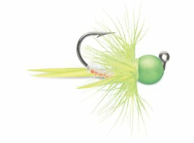 VMC BULLFLY JIG 1/16oz, Color: GLOW