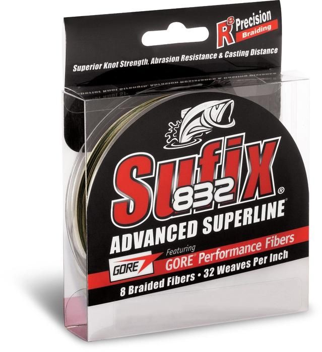 SUFIX 832 ADVANCED SUPERLINE 300Y, Color: CAMO, Size: 6 LB