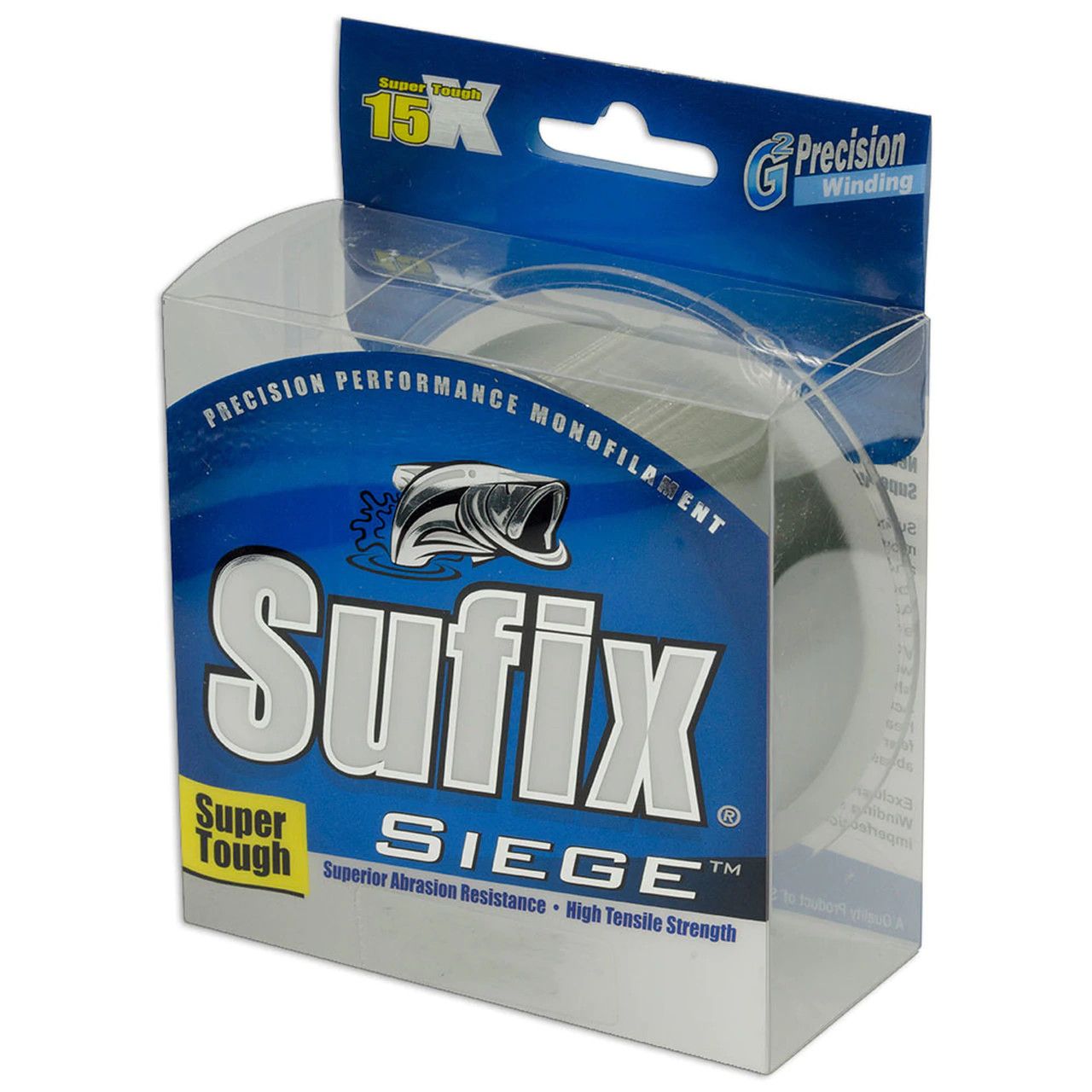 SUFIX SIEGE 330Y, Color: CLEAR, Size: 6 LB