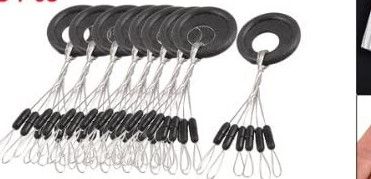 AMUND 6 IN 1 RUBBER STOPPER, Color: BLACK, Size: MEDIUM