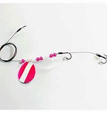 JACK ICE MINNOW RIG, Color: PINK/WHITE