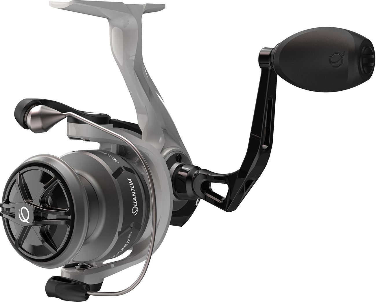 QUA ACCURIST PT SPIN REEL, Color: WHT/BLACK/GREY, Size: # 15