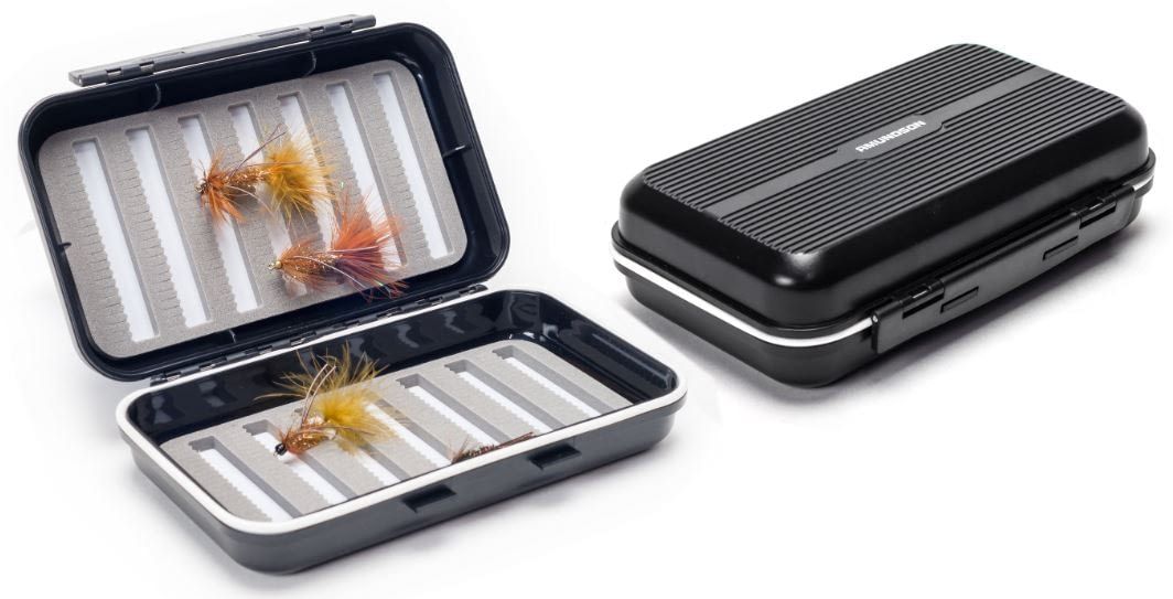 AMUND WATERPROOF FLY BOX, Color: BLACK, Size: SMALL 5.3&quot; X 3.4&quot; X 1.4&quot;