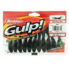 BERK GULP MINNOW GRUB 3&quot;, Color: BLACK - (GMIG3-BL)