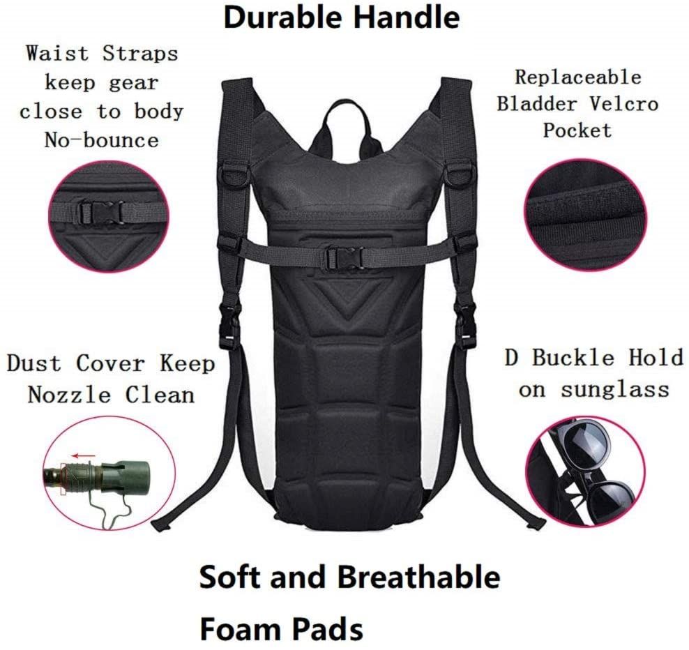M4OD HYDRATION PACK, Color: BLACK