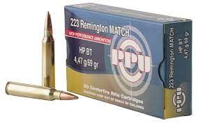 PPU MATCH LINE , CAL.: 223 REM, GR.: 69GR, BULLET: HP BT