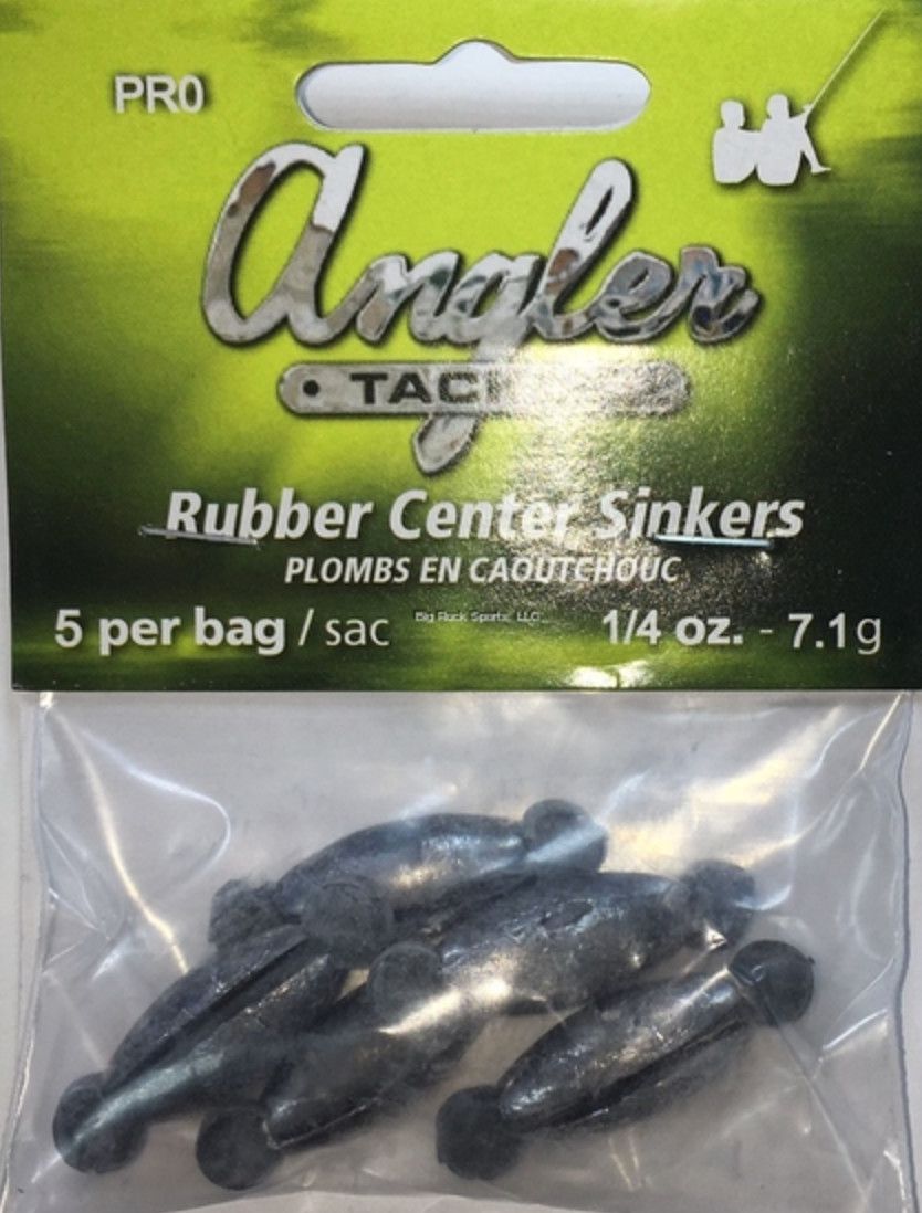 AT RUBBER CENTER SINKER SINKER, Size: 1/8oz