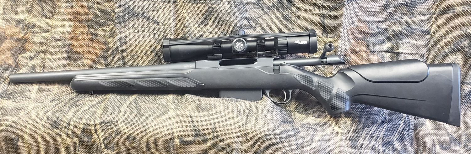 TIKKA T3 300 BLACK OUT BOLT ACTION SYNTHETIC LEFT HAND