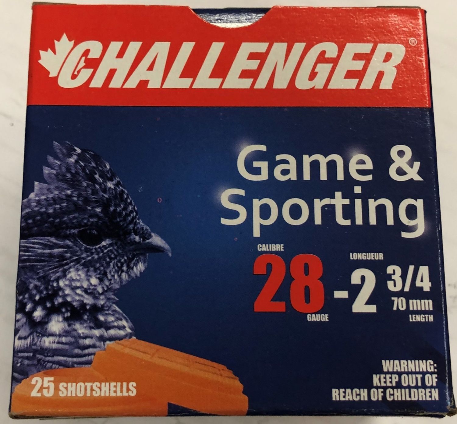 CHAL GAME &amp; SPORTING TL single 28GA 2-3/4&quot; 3/4oz / 1330FPS # 8