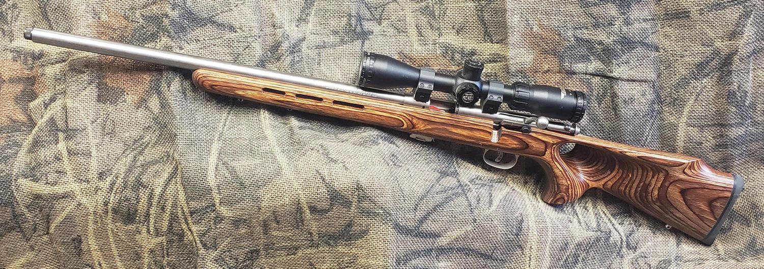 USED SAV MARK II 22LR LAMINATED THUMB HOLE PKG