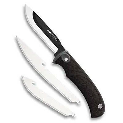 OE RAZORMAX BLACK FIXED KNIFE W/ EXTRA BLADES &amp; SHTH