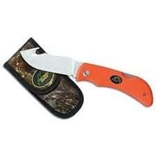 OE GRIP HOOK BLAZE ORANGE FOLDING KNIFE W/ CAMO SHTH