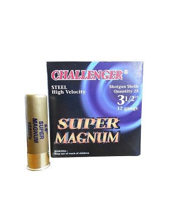 CHAL SUPER MAGNUM 12GA 3.5" 3/8oz #2 STEEL