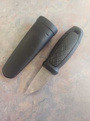 MORA ELDRIS BLACK FIXED KNIFE W/ SHEATH