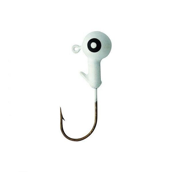 EC BALL HEAD JIG 1/16oz WHITE 10PK