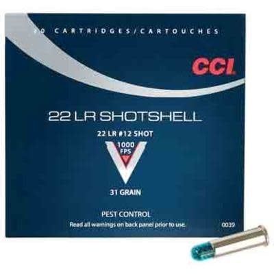 CCI 22LR 31GR #12 SHTSHL single