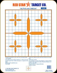RED STAR "ALPHA AND OMEGA" PAPER TARGET 10PK