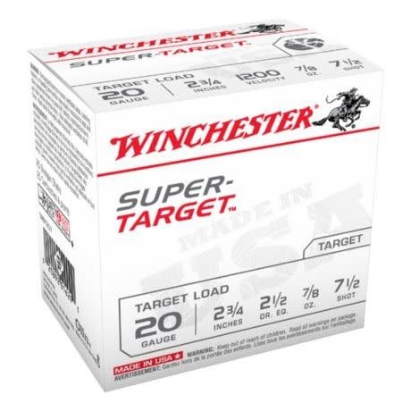WINCHESTER  SHOT SHELL SUPER TARGET 20GA 2-3/4" 7/8oz / 1200FPS #7.5