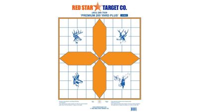 RED STAR PREMIUM 200YARD PAPER TARGET 10PK