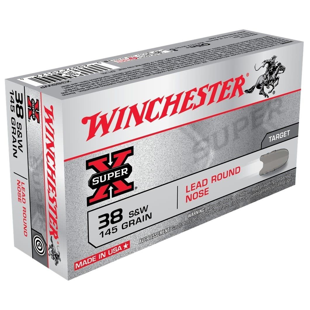 WIN 38 S&amp;W 145GR LEAD RN SUPER-X