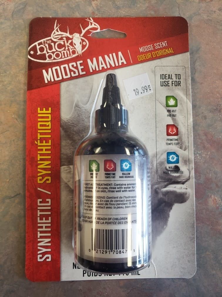 THE BUCK BOMB MOOSE MANIA SCENT 4oz