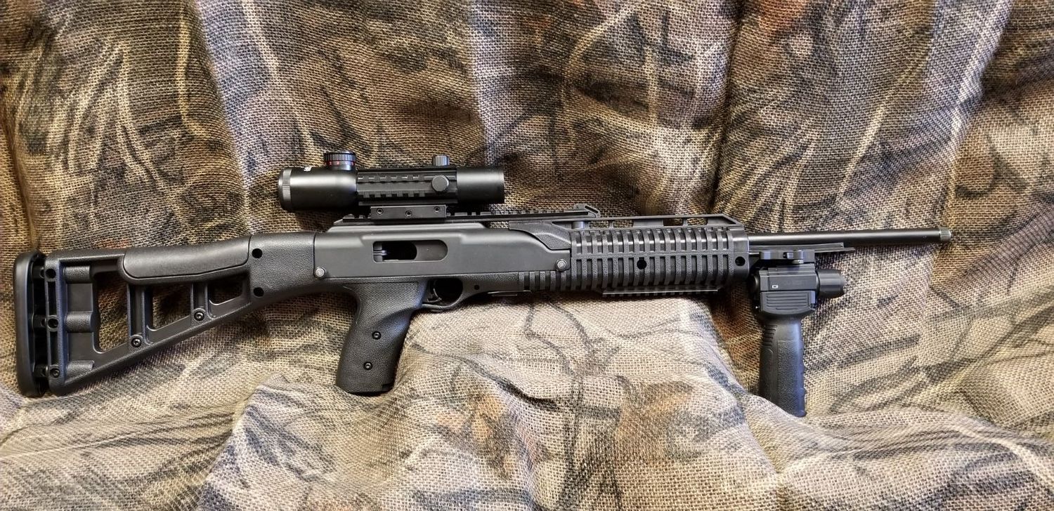 USED HP 995TSCAN 9MM SEMI W/ SCOPE &amp; FLASHLIGHT