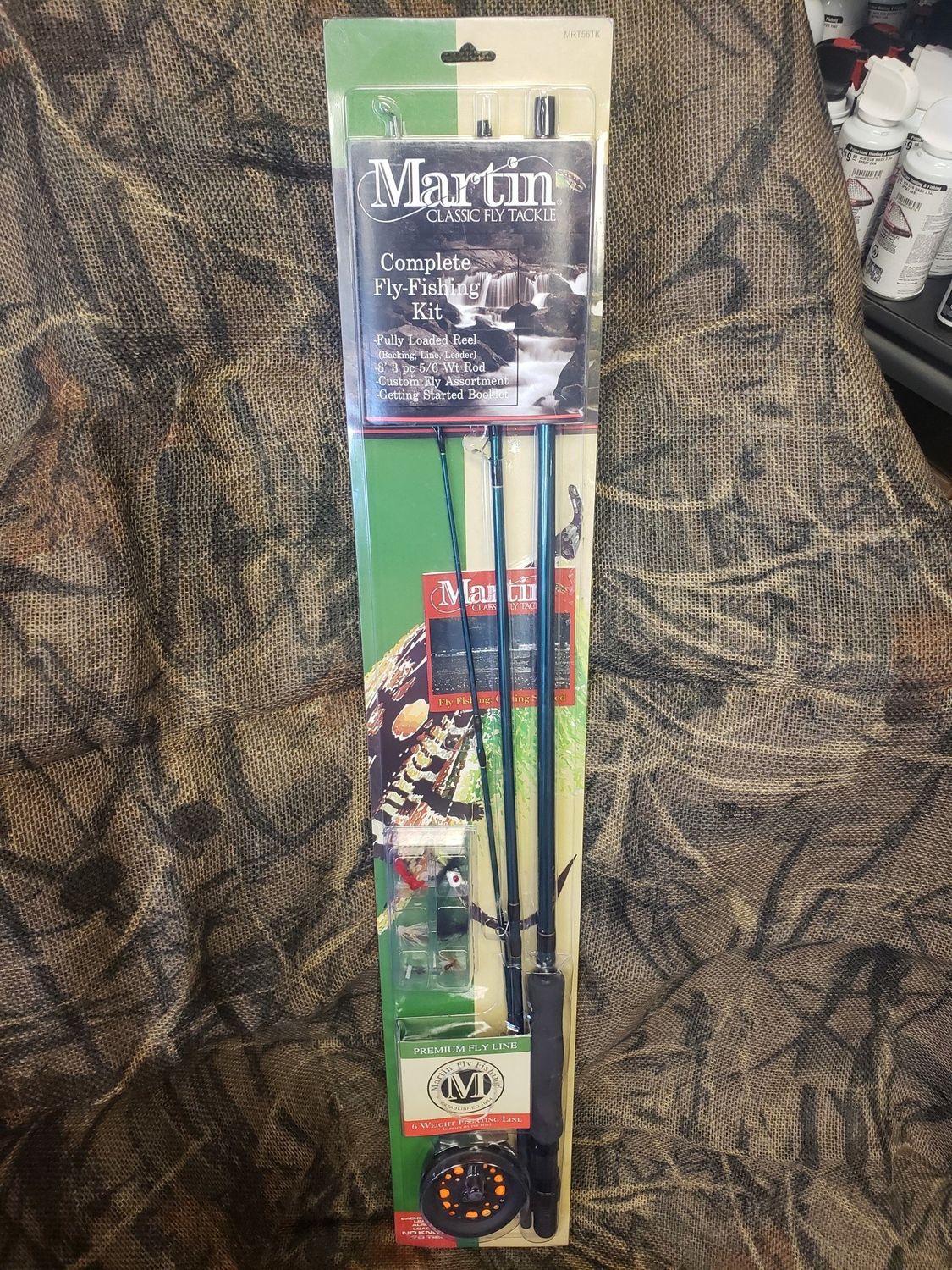 MARTIN 8' 5/6AWT 3PC FLY ROD COMBO STARTER KIT