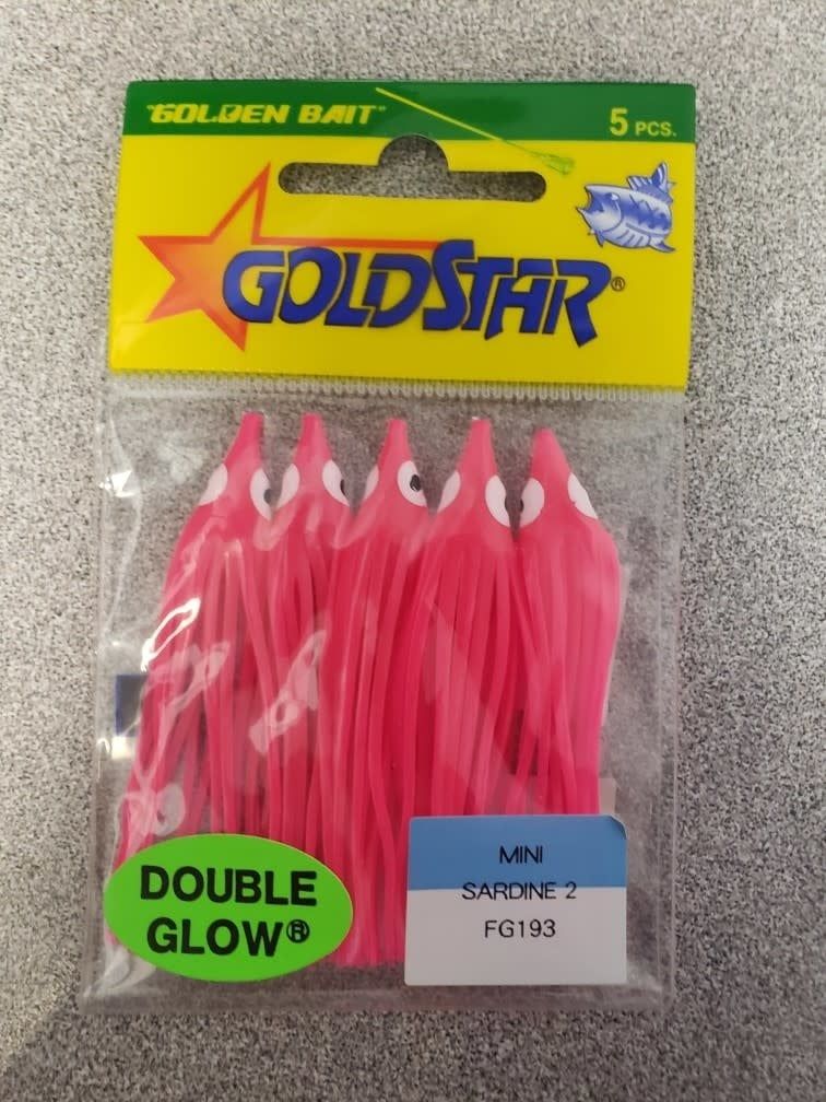 GB GOLDSTAR MINI SQUID 2.5" DOUBLE GLOW 5PC