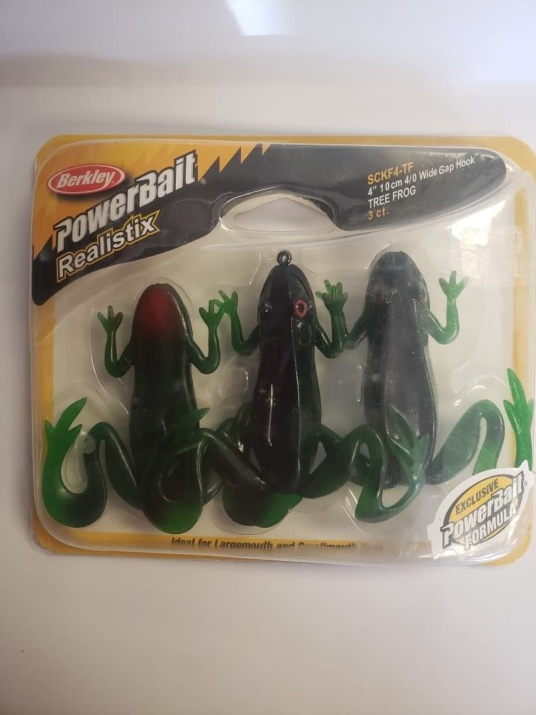 BERK POWERBAIT REALISTIX KICKER FROG TREE FROG