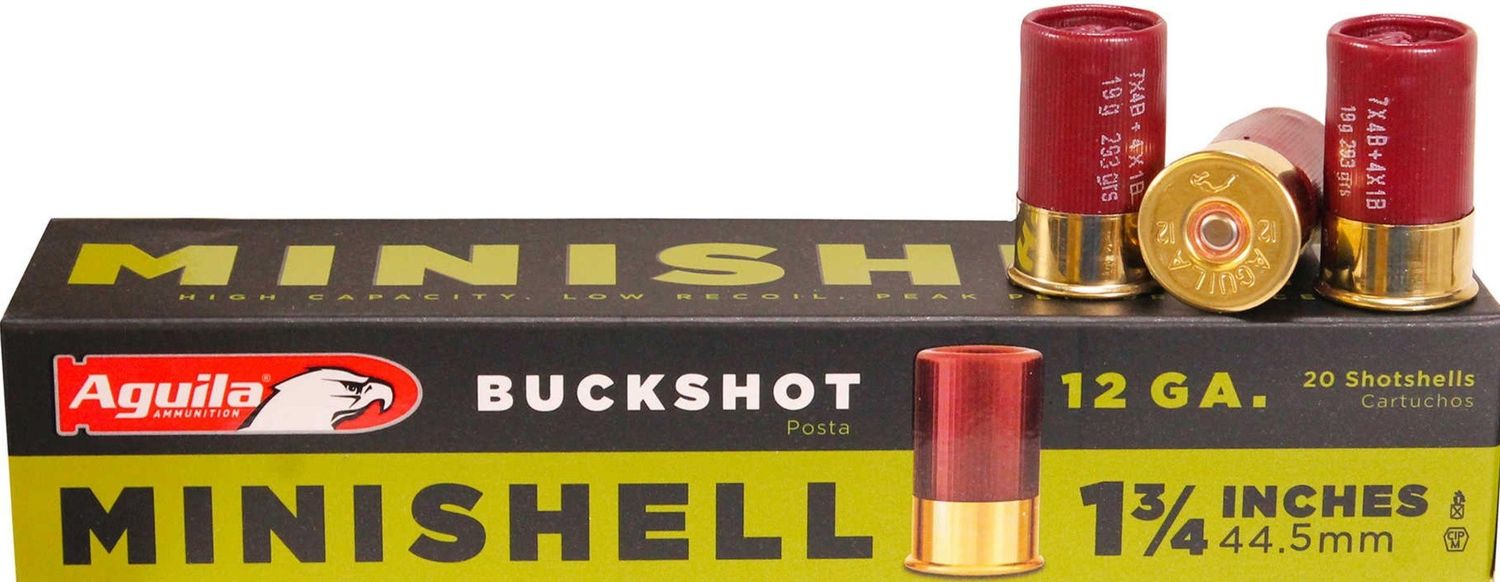 AGUILA MINI SHELL 12GA 1-3/4" 5/8oz 1200FPS BUCKSHOT