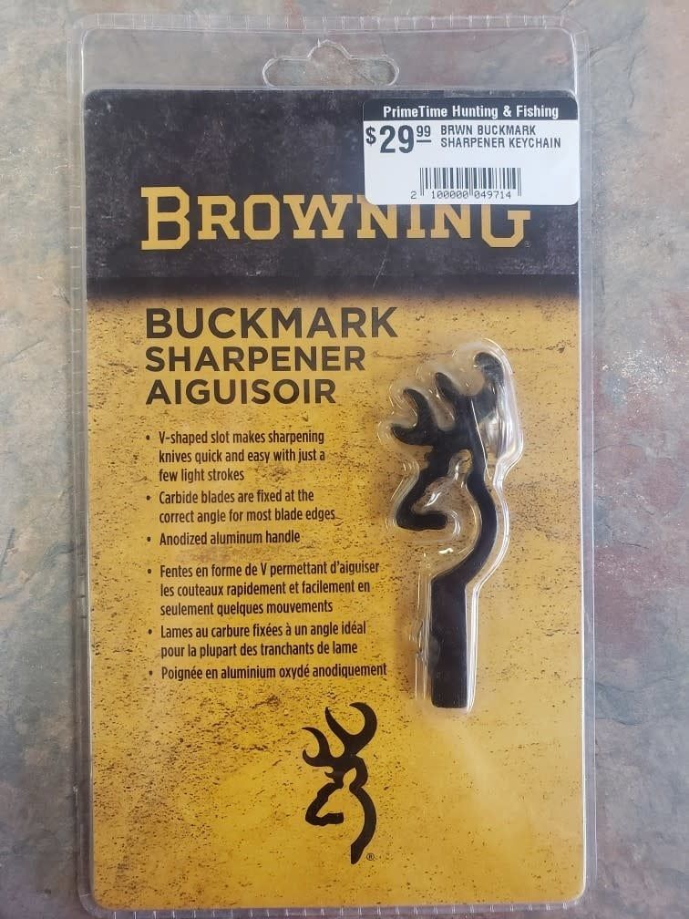 BRWN BUCKMARK SHARPENER KEYCHAIN