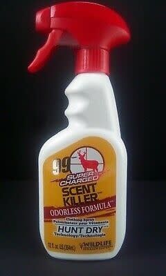WRC SCENT KILLER 99 SUPER CHARGED ODORLESS CLOTHING SPRAY 12oz