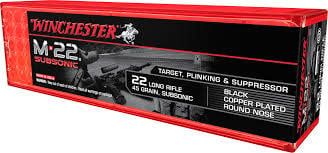 WIN M-22 SUBSONIC 22LR 45GR LR 100PK